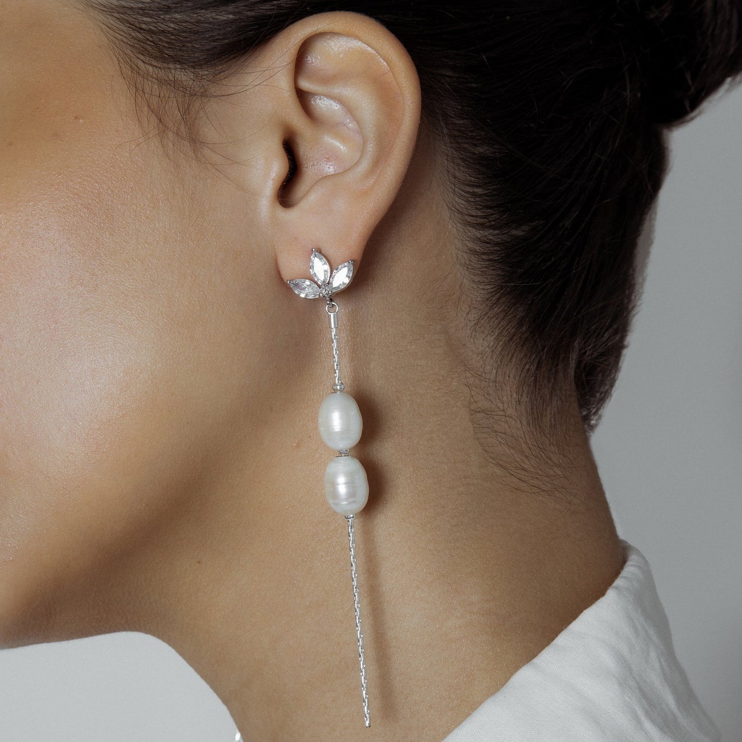 Bakari Cascade Pearl Drop Earring