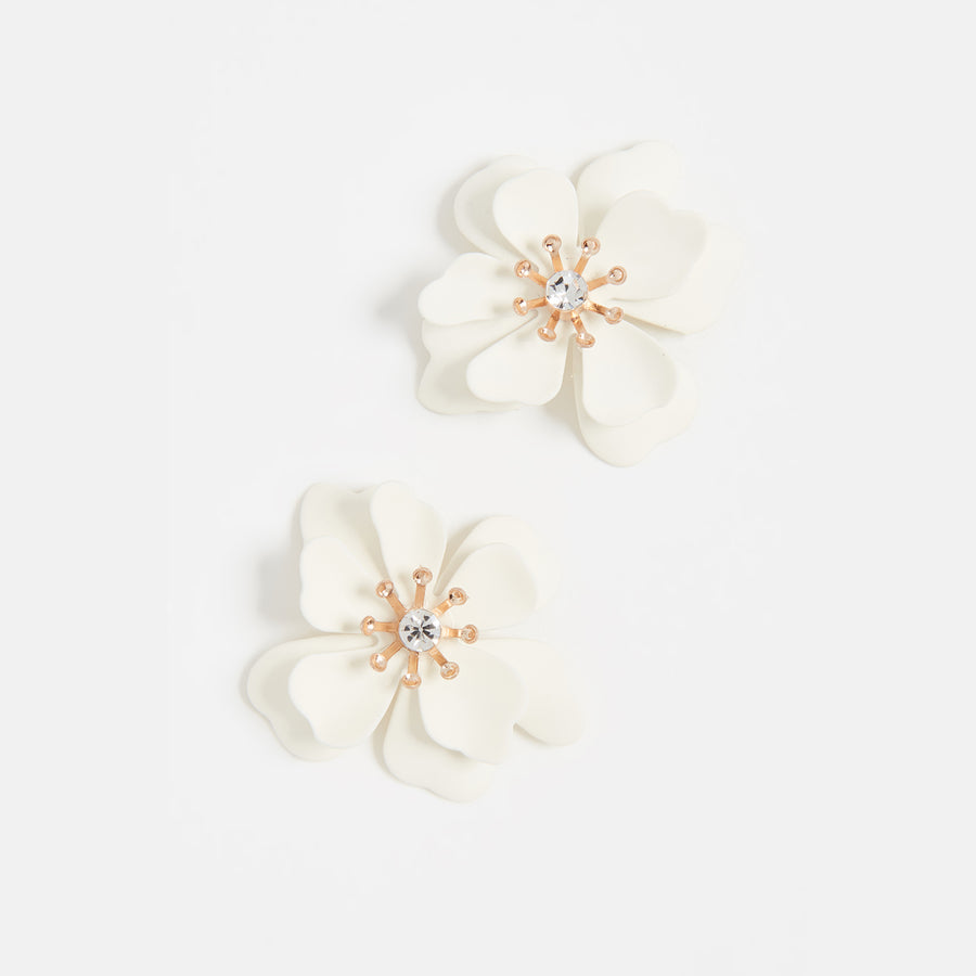 Bloom Crystal Floral Earrings