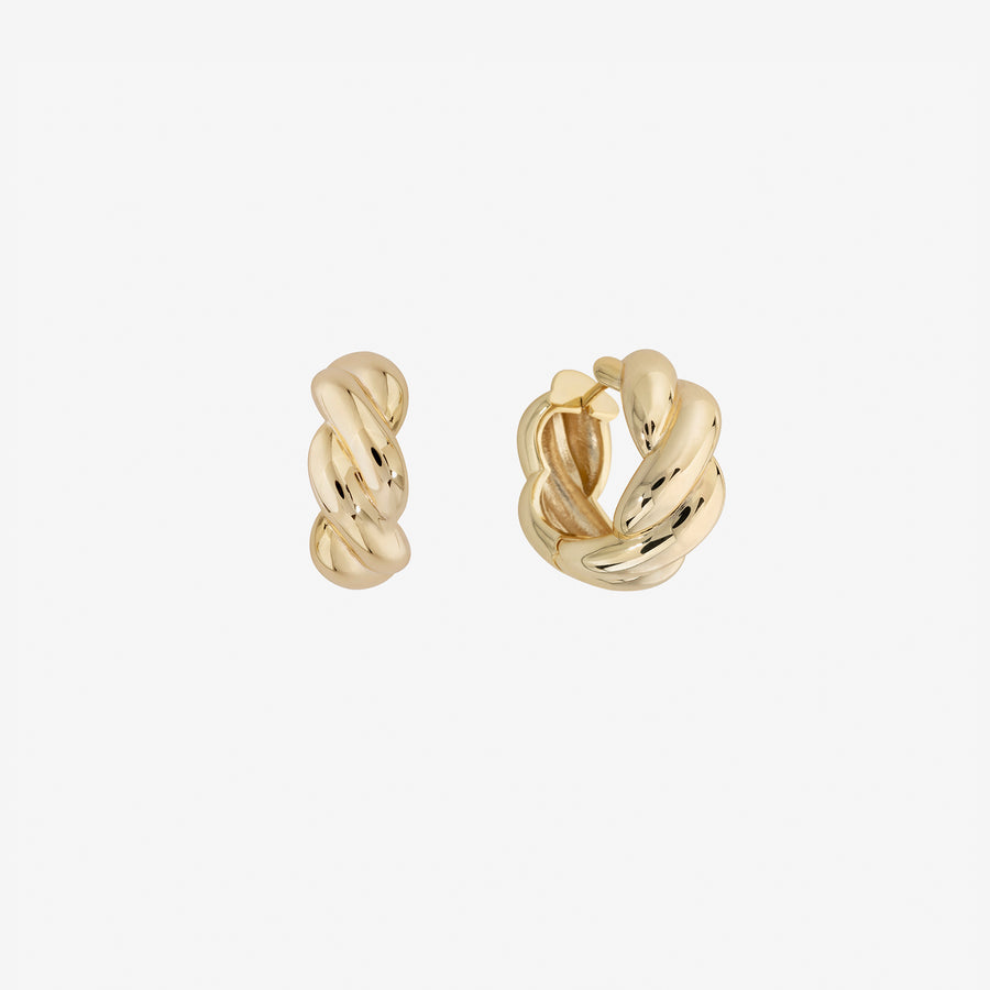 Devon Hoop Gold Earrings