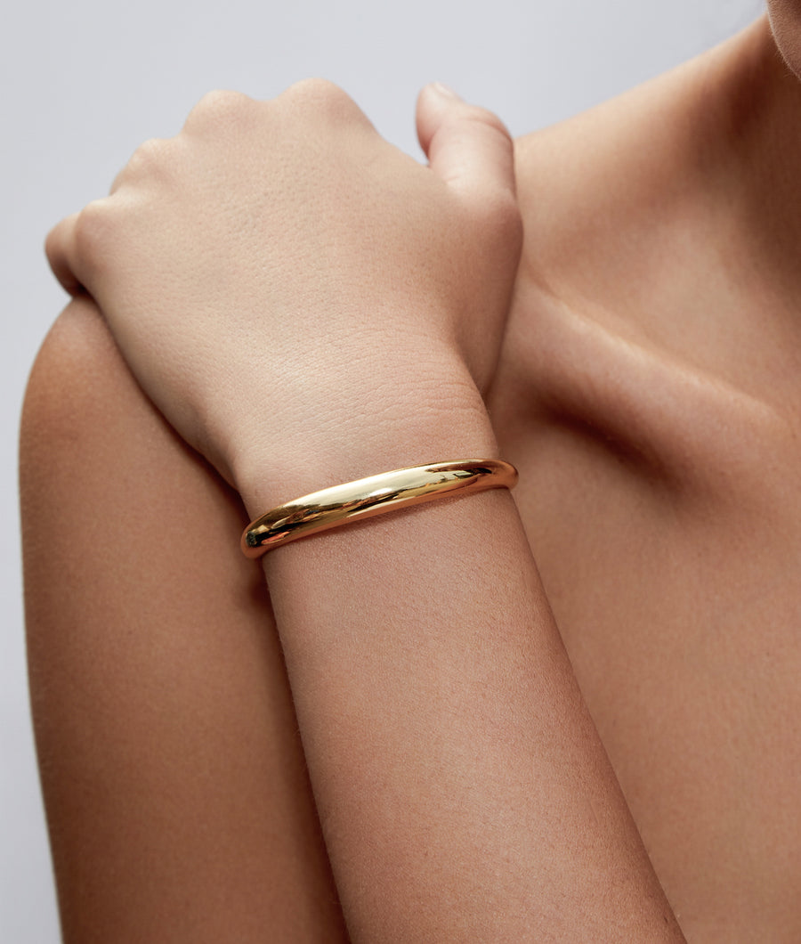 Dominique Cuff Gold Bracelet