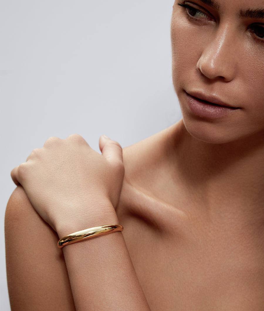 Dominique Cuff Gold Bracelet