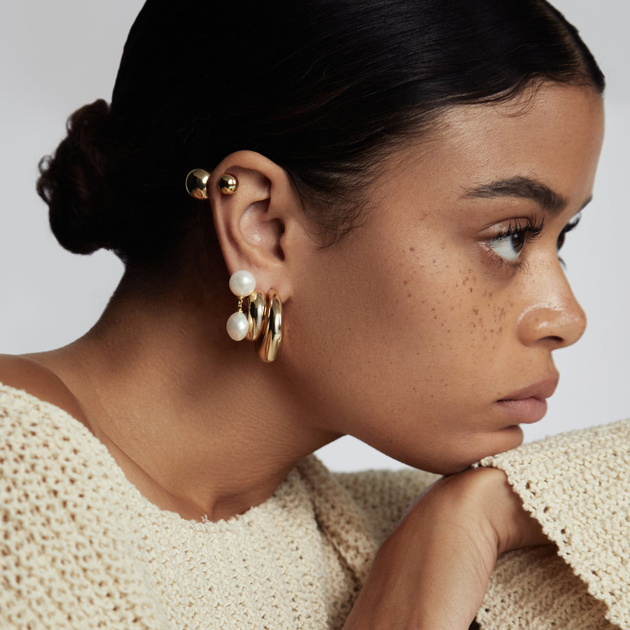 Izumi Hoop Gold Earring