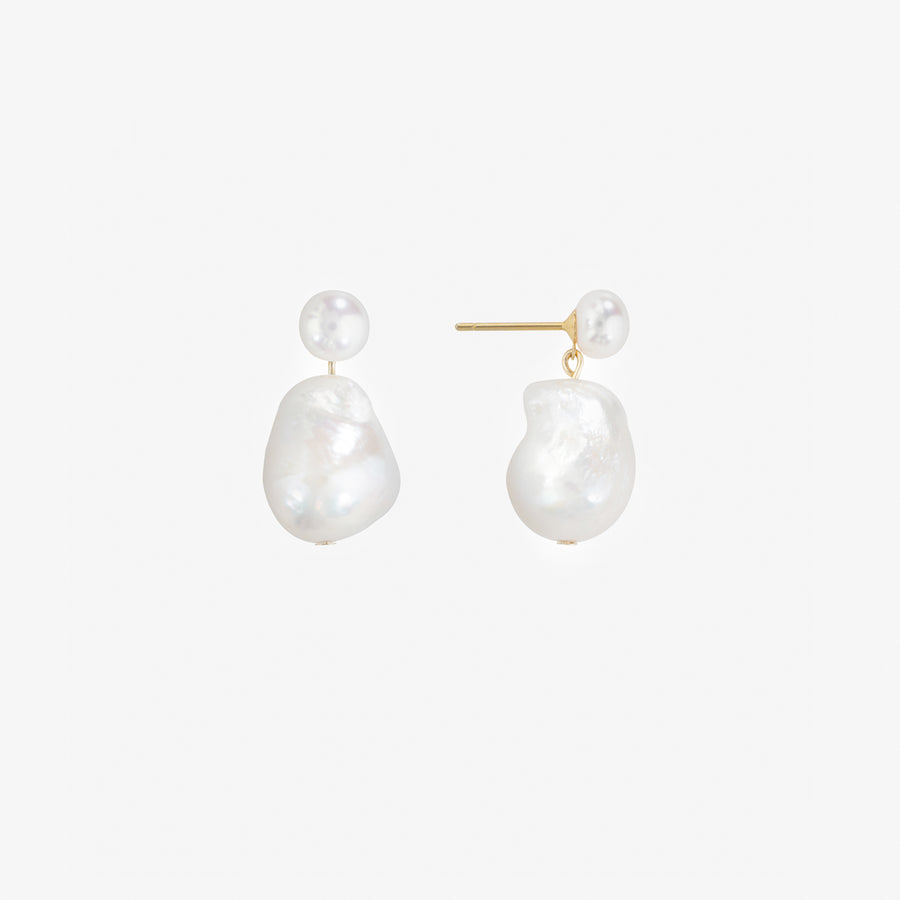 Iianthia Pearl Drop Stud Earrings