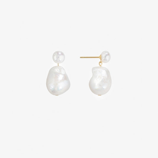 Iianthia Pearl Drop Stud Earrings