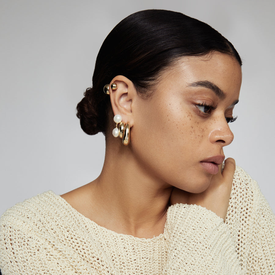 Izumi Hoop Gold Earring