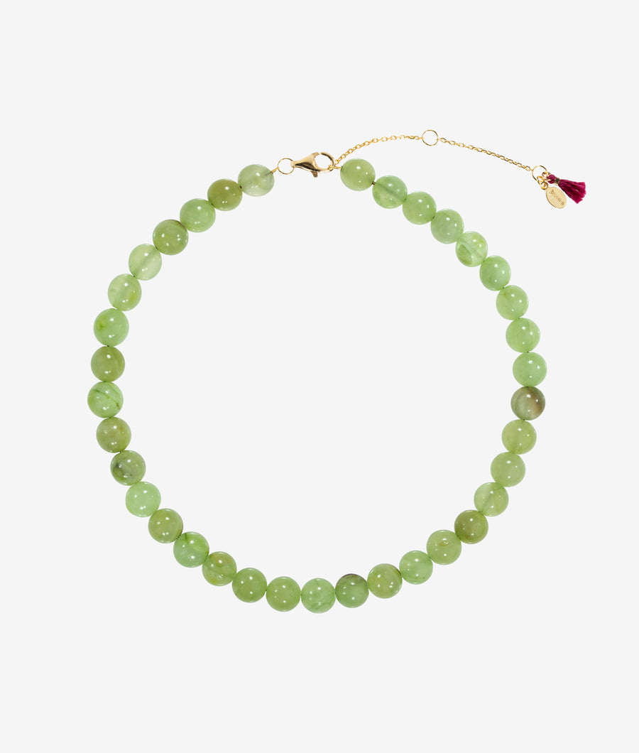 Jade Gemstone Bead Necklace