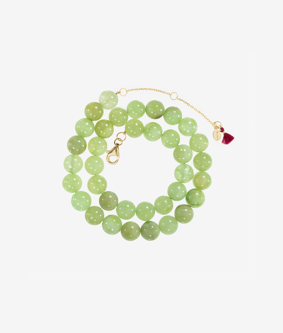 Jade Gemstone Bead Necklace