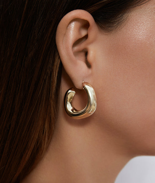 Karla Gold Hoop Earrings