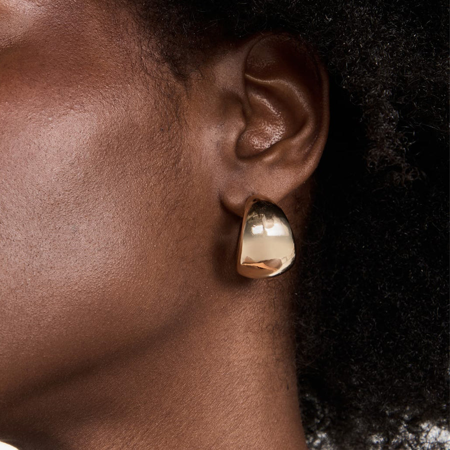 Kasumi Chunky Hoop Gold Earrings