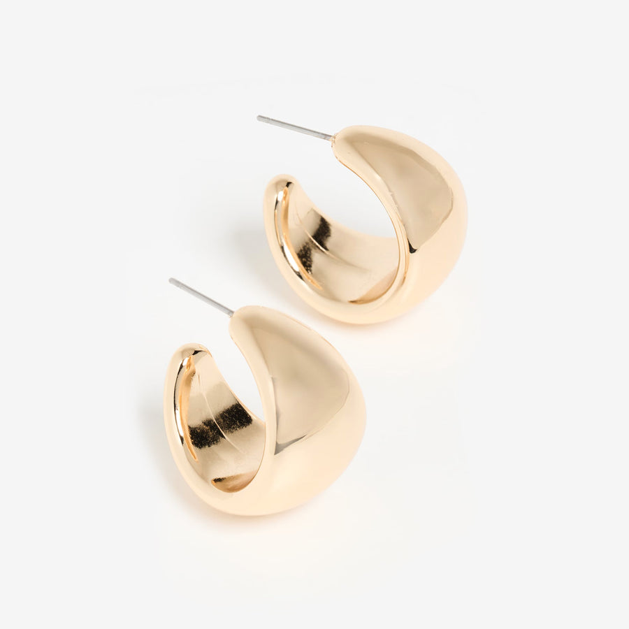 Kasumi Chunky Hoop Gold Earrings