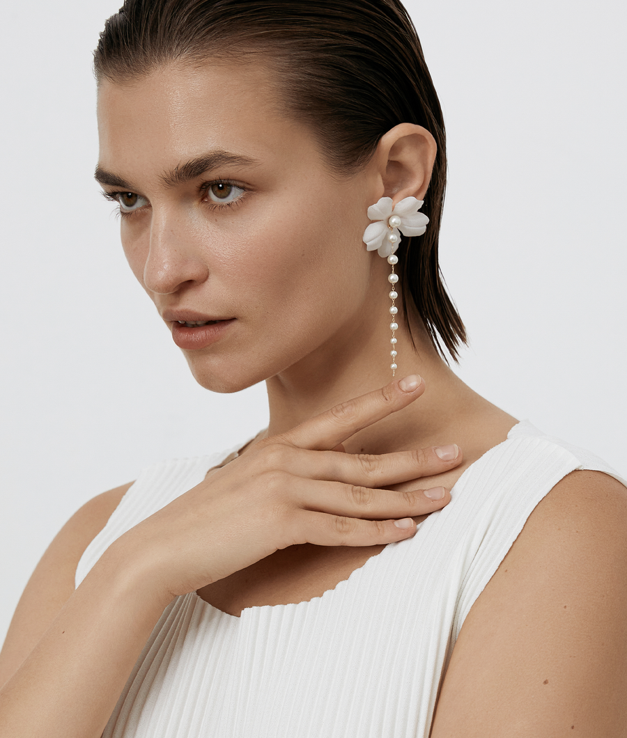 Liaigre Pearl Petal Cascade Earring