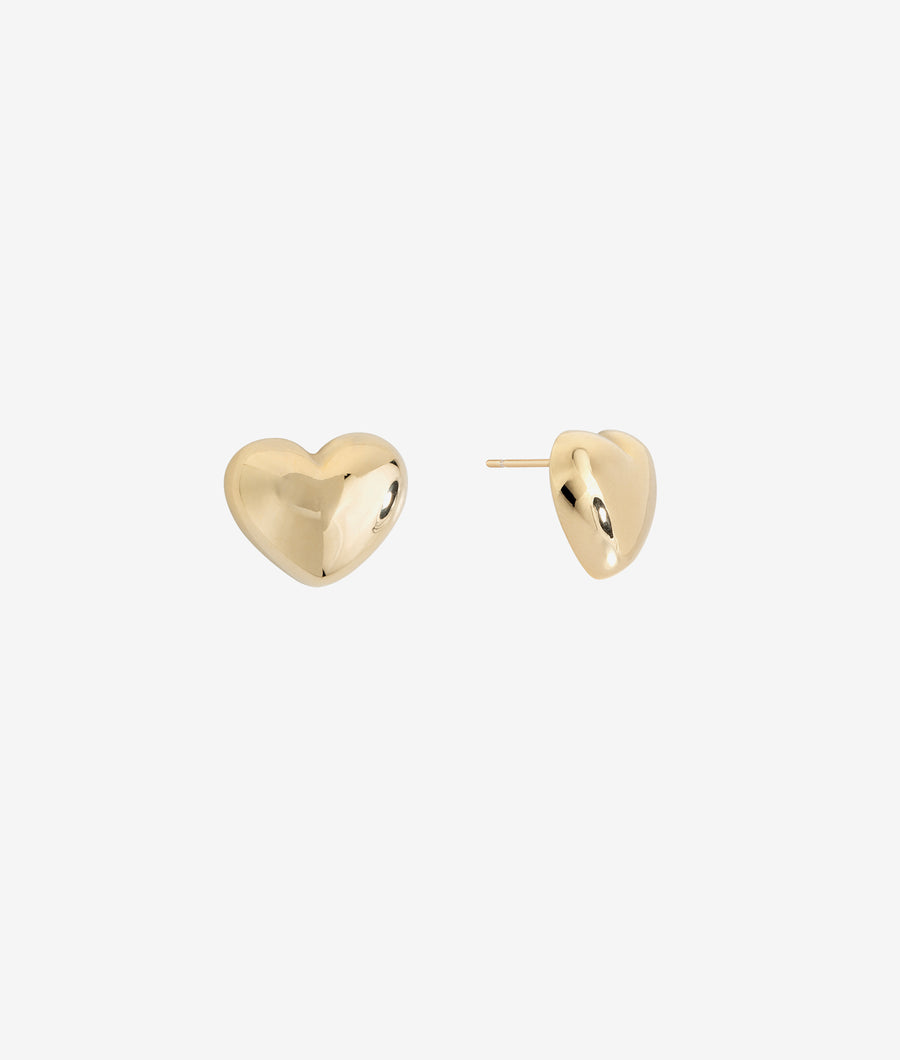 Lucy Gold Heart Earring