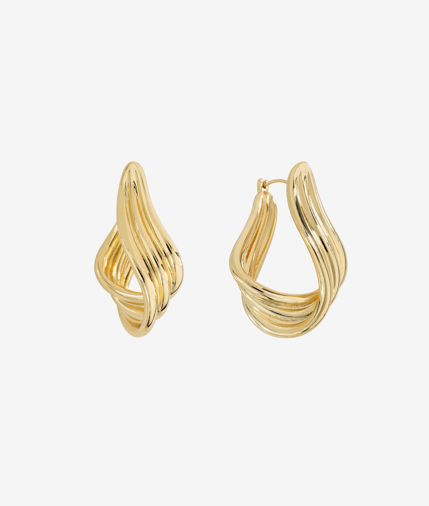 Lynx Sleek Gold Earrings