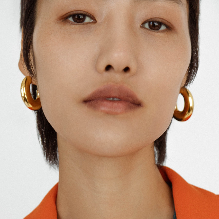 Machina Bold Chunky Hoop Statement Earrings