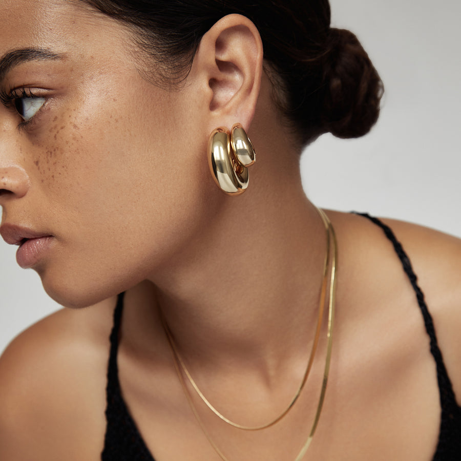 Gold Odyssey Hoop Earrings