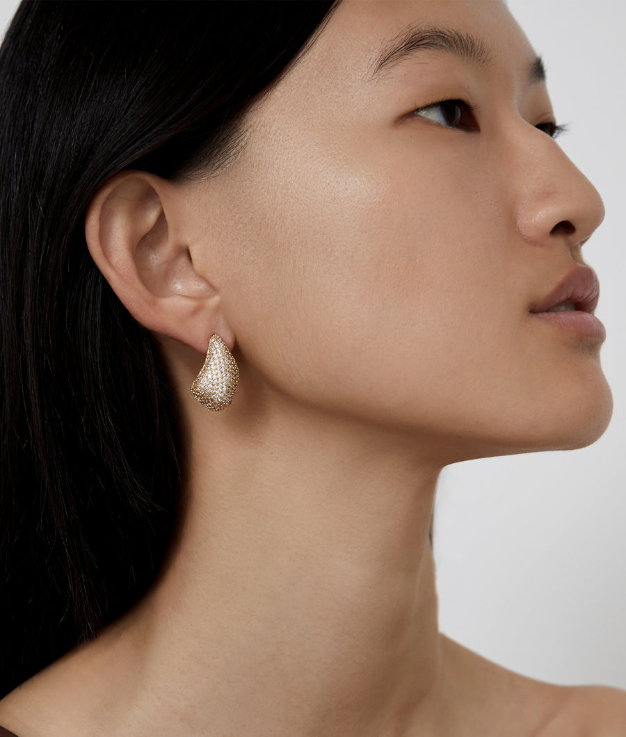 Odyssey Pavé Gold Earring