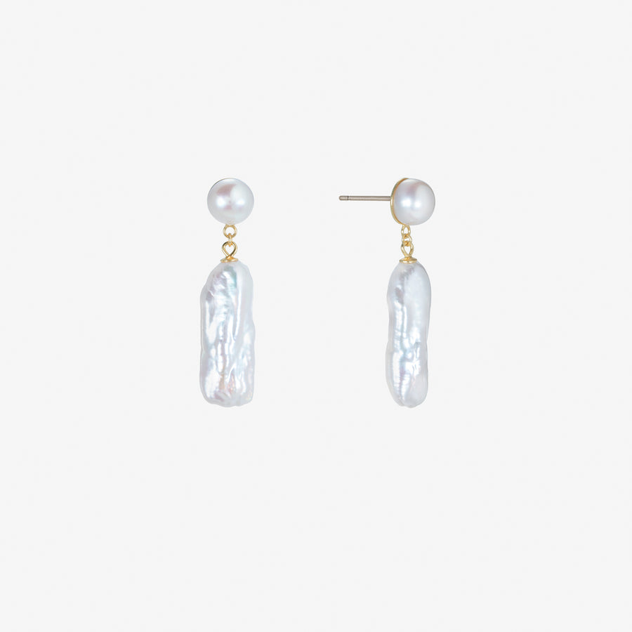 Romy Freshwater Pearl Silver Earring