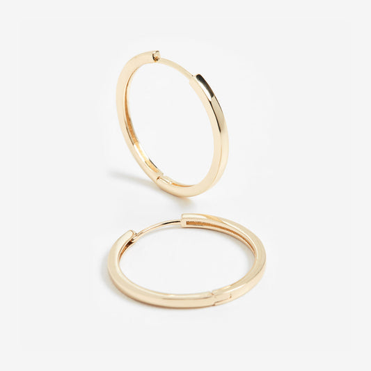 Timeless Elegant Hoop Gold Earrings