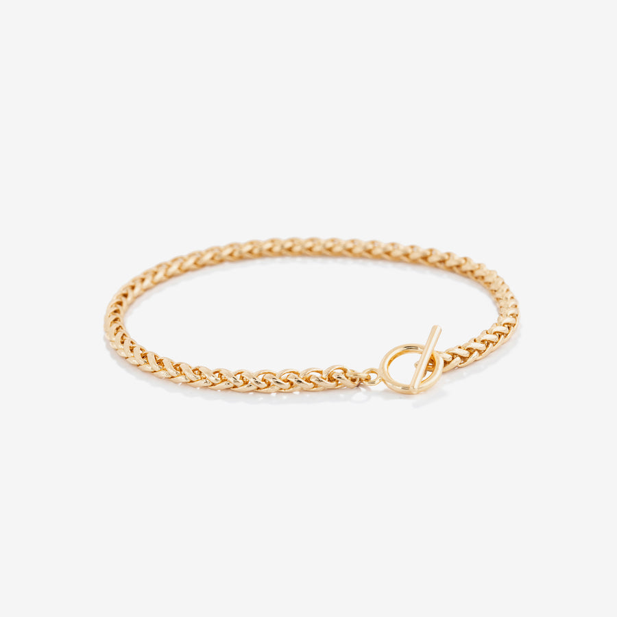 Olympia Chain Toggle Gold Bracelet