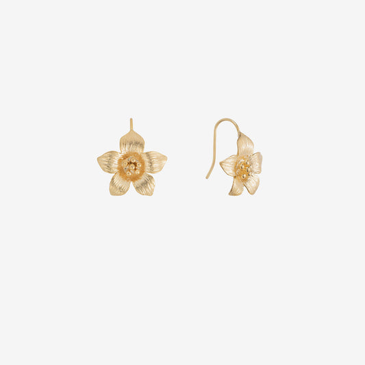 Begonia Drop Flower Earrings