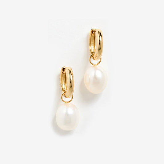 Jasmin Freshwater Pearl Huggie Earring