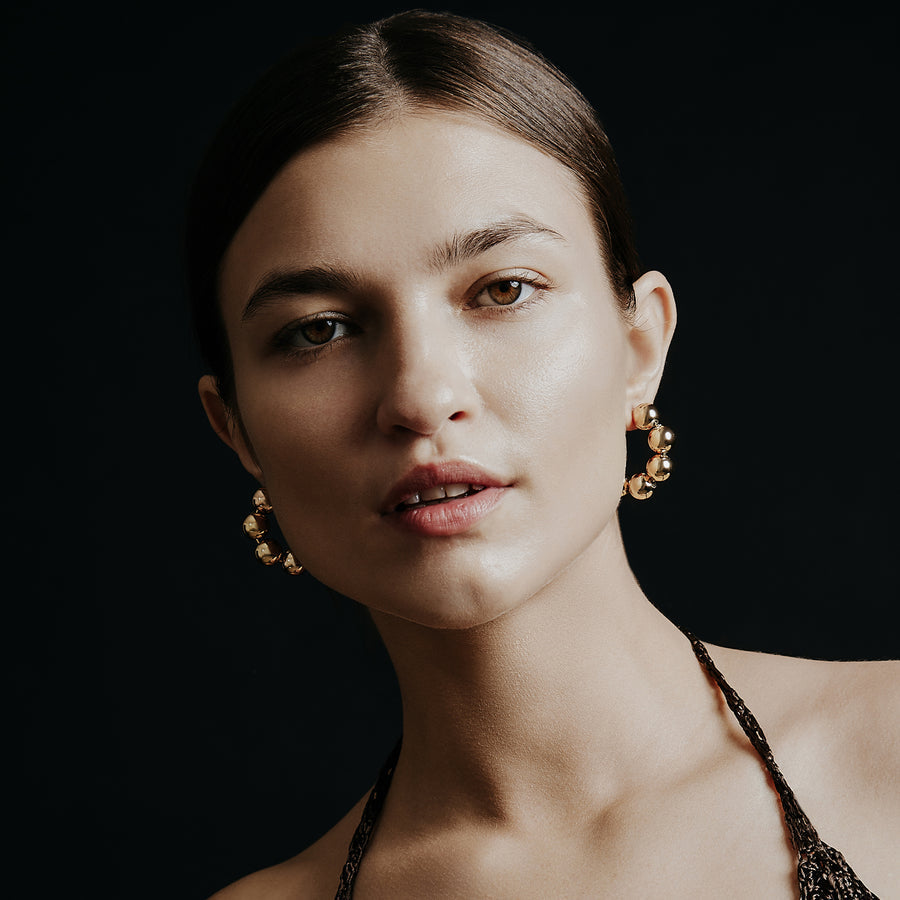 Paloma Gold Hoop Earring