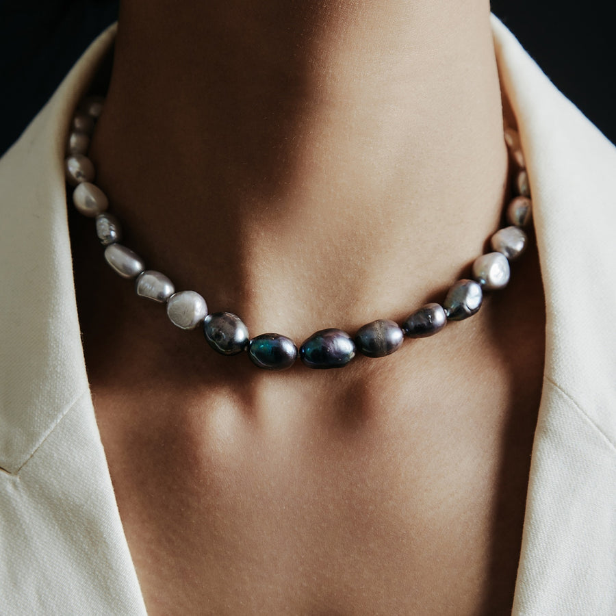 La Fumée Baroque Freshwater Pearl Necklace