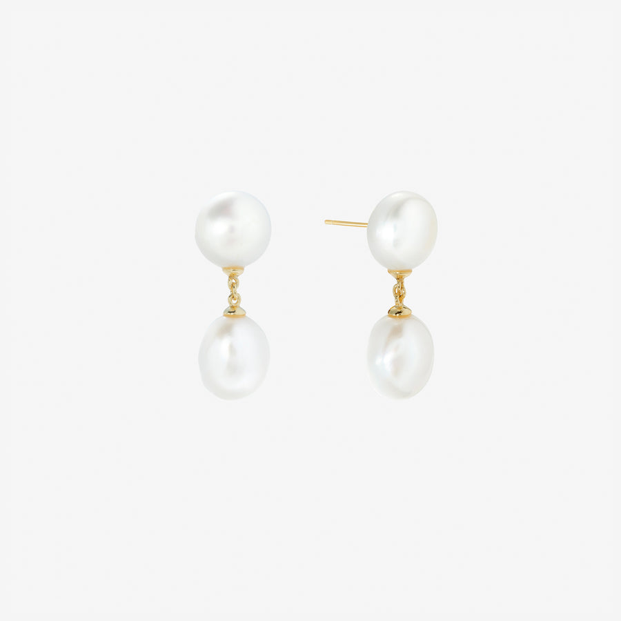 Pearl Drop Silver Earring