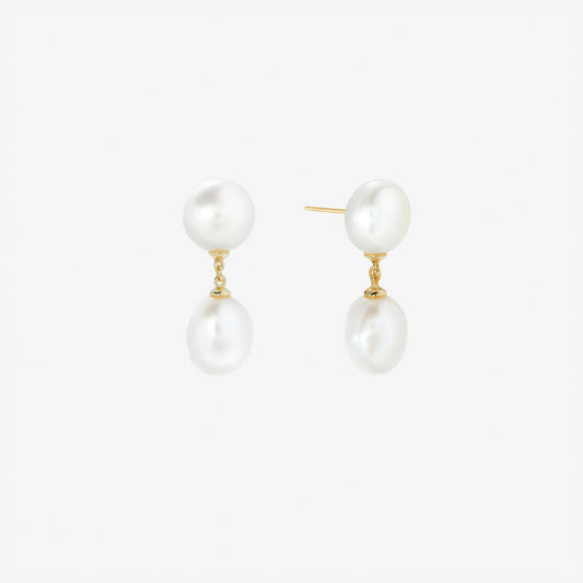 Pearl Drop Silver Earring