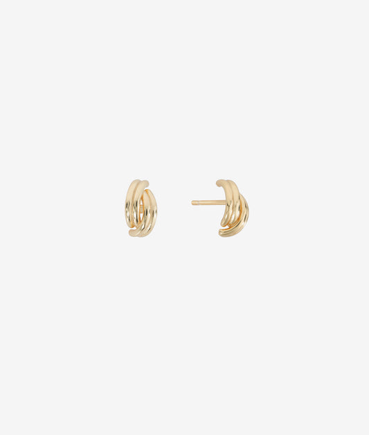 OIympia Gold Stud Earring