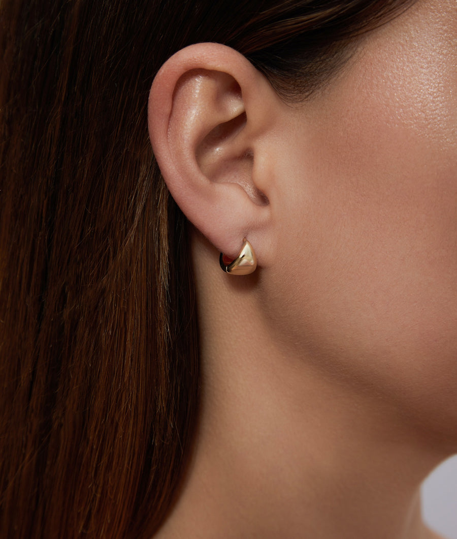 Gemma Gold Huggie Earrings