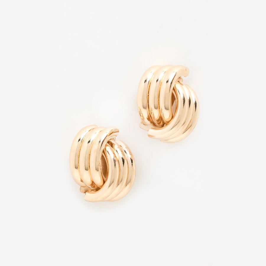 Grace Gold Plated Knot Earring