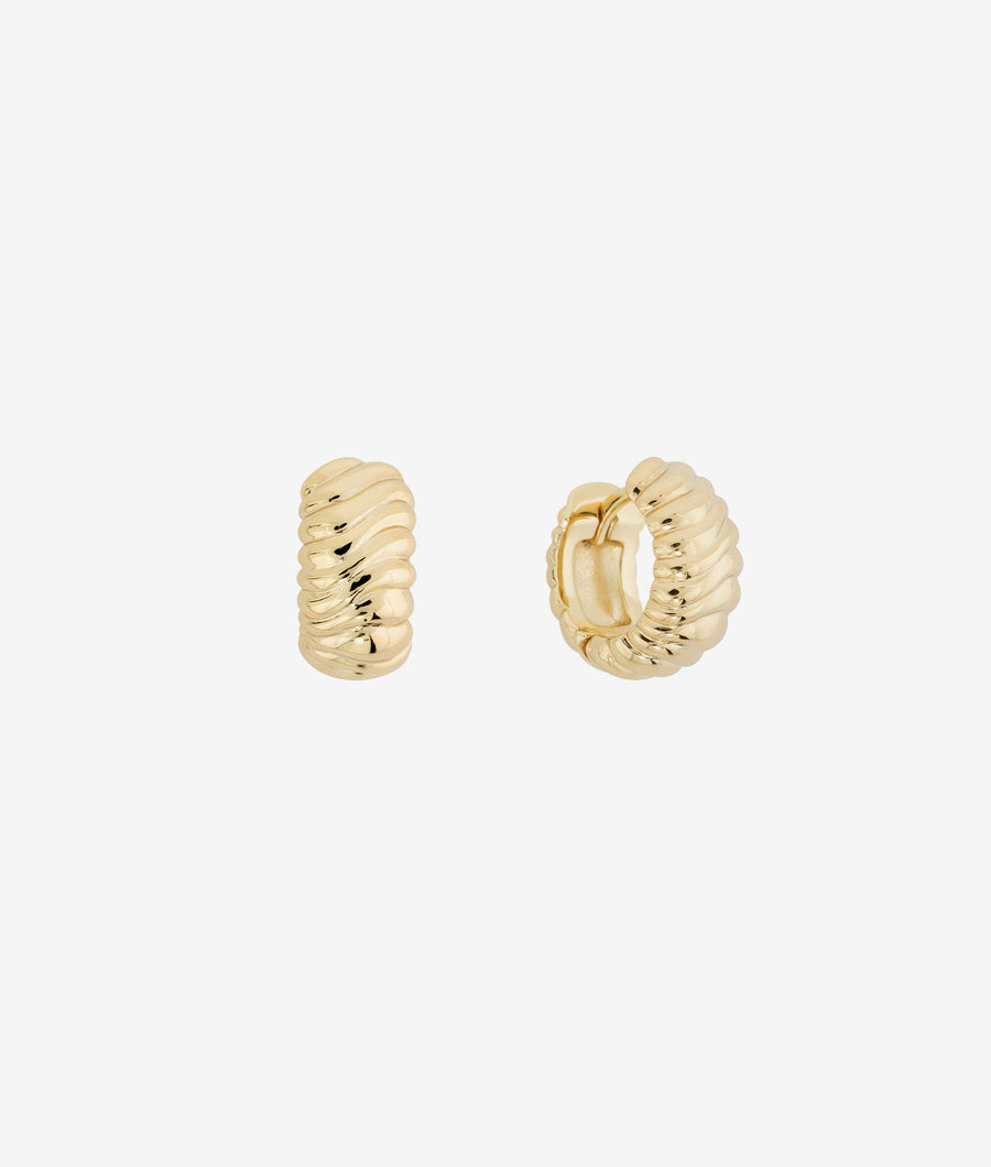 Frances Gold Huggie Earring