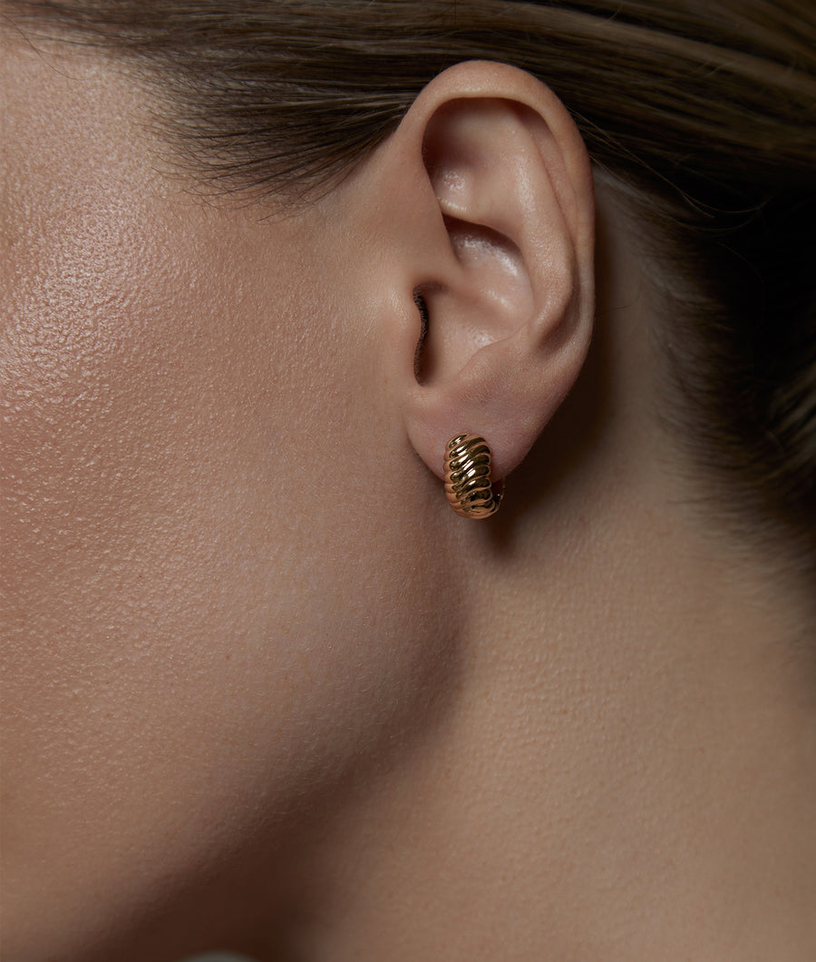 Frances Gold Huggie Earring