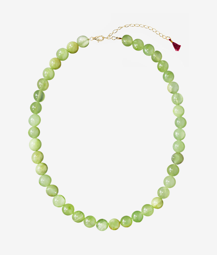 Jade Gemstone Bead Necklace