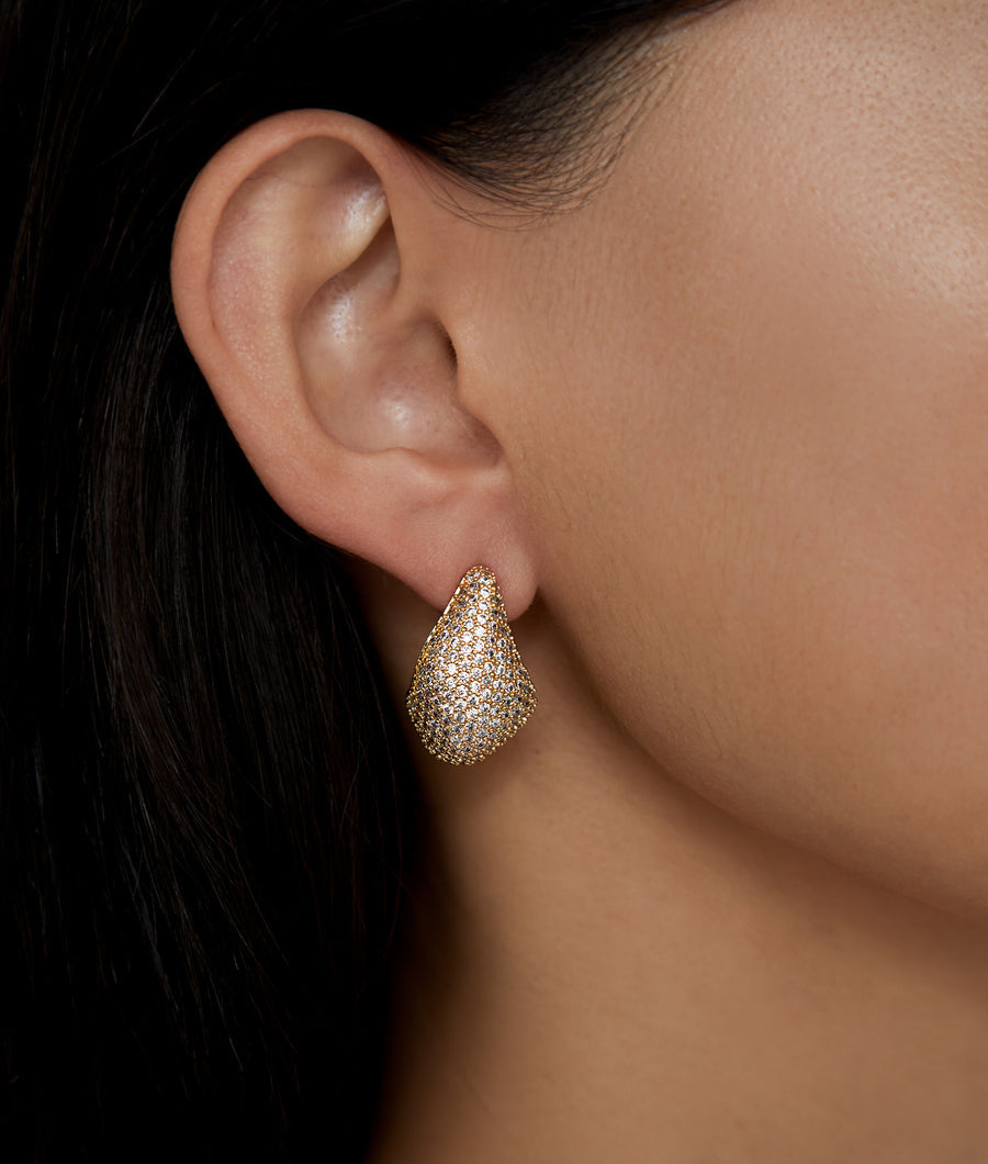 Odyssey Pavé Gold Earring