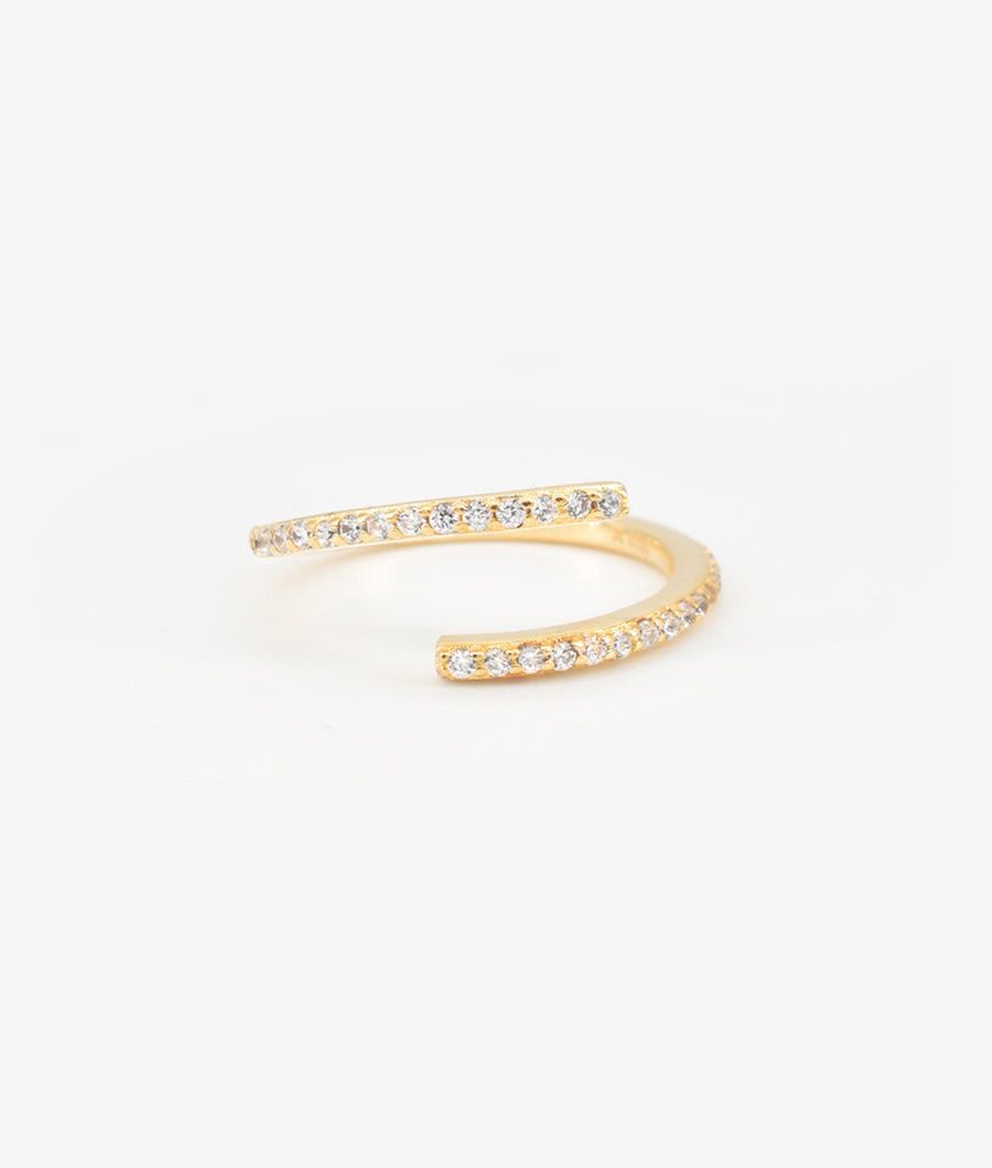 Diamond Wrap Adjustable Ring