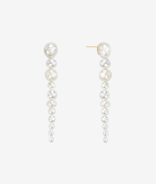 Pema Pearl Drop Gold Vermeil Earring