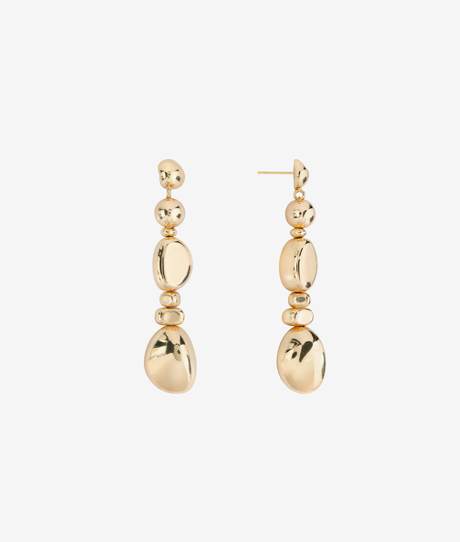 Astro Gold Cascade Drop Earrings