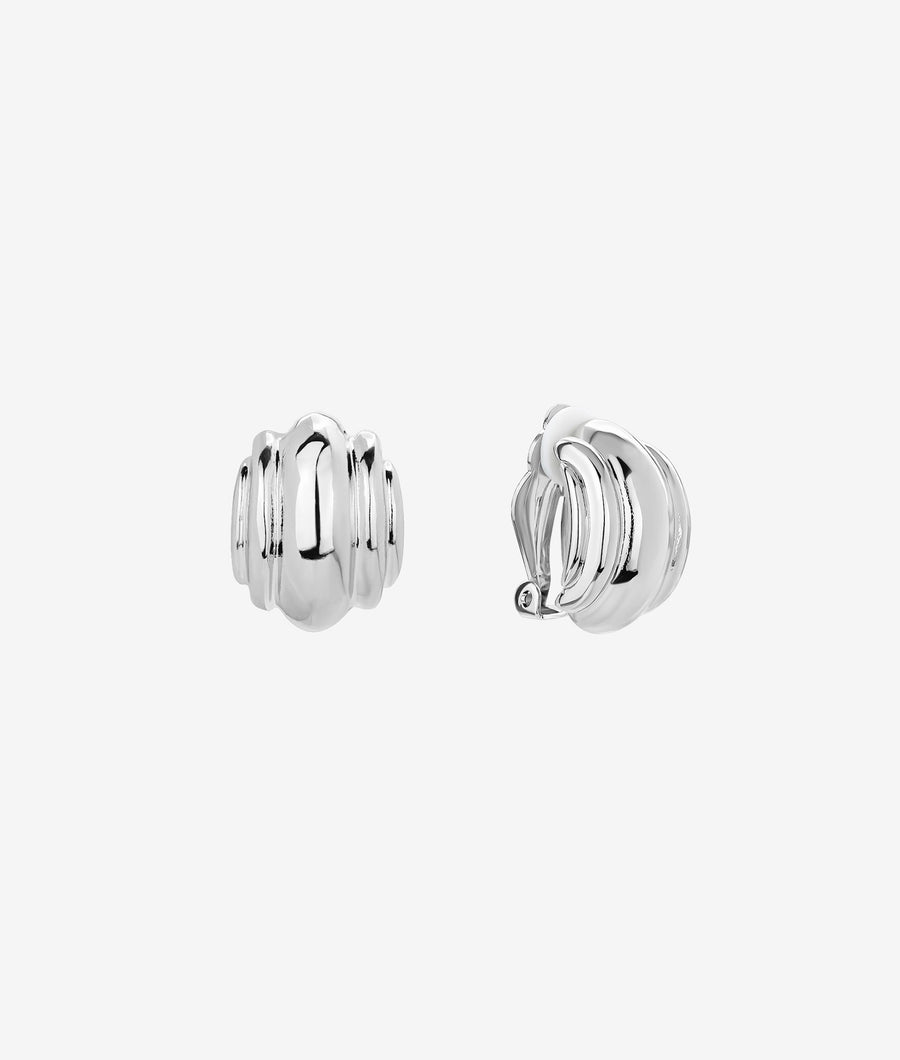 Eleanor Silver Serenity Clip On Earring