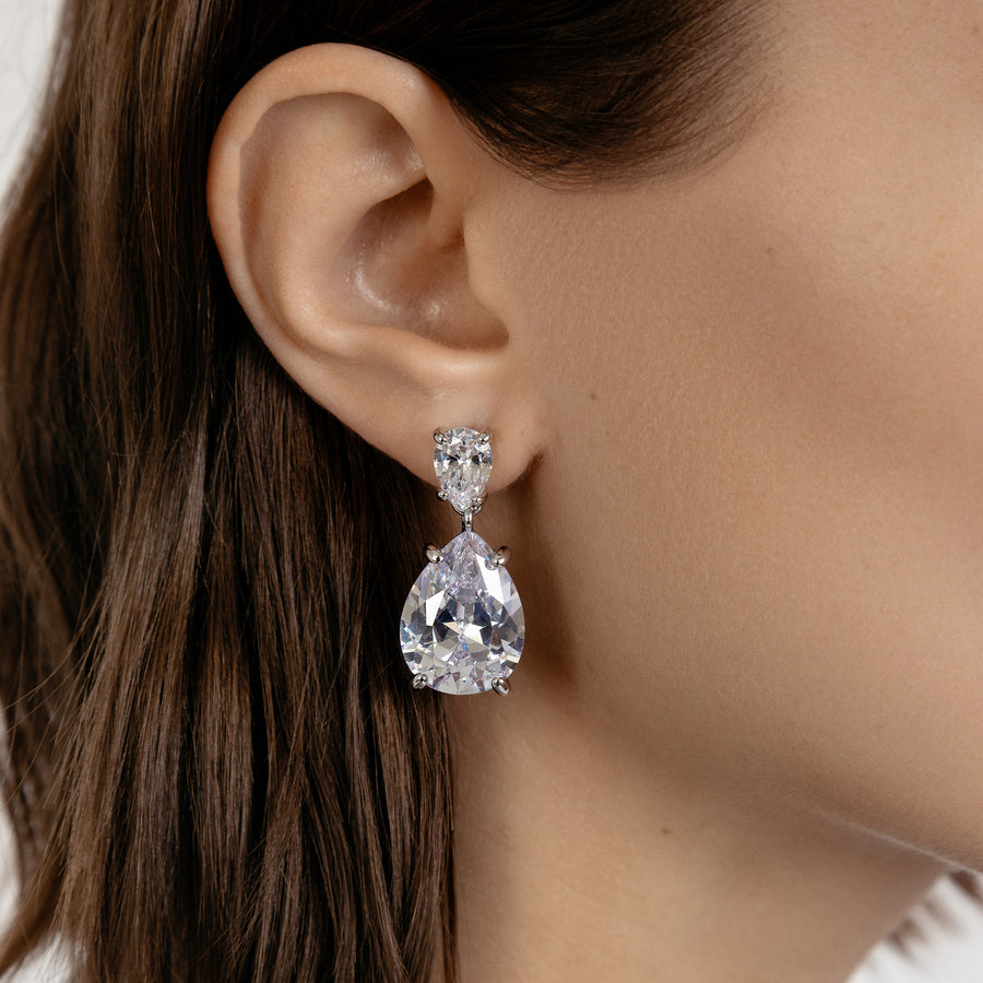 Vivant Silver Drop Earrings