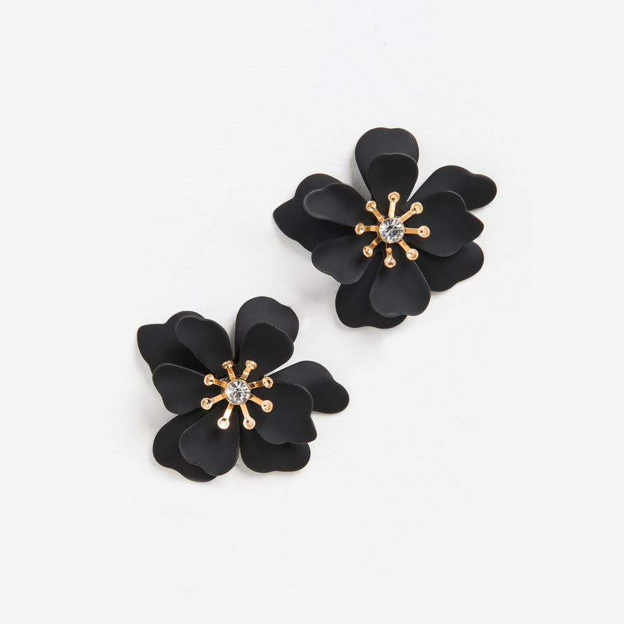 Bloom Crystal Floral Earrings