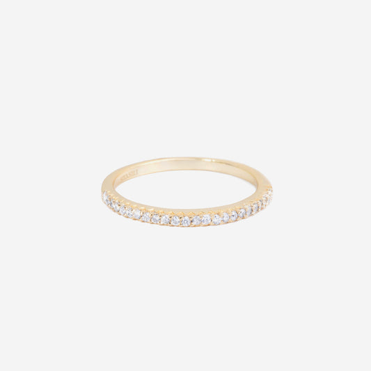 Diamond Bar CZ Ring