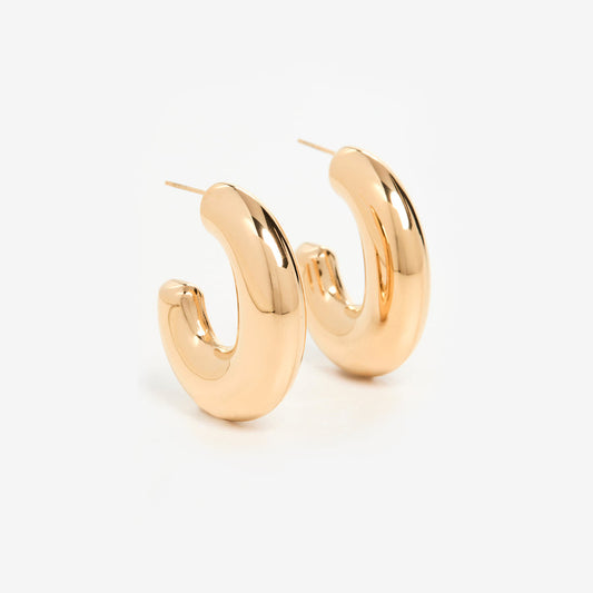 Machina Bold Chunky Hoop Statement Earrings