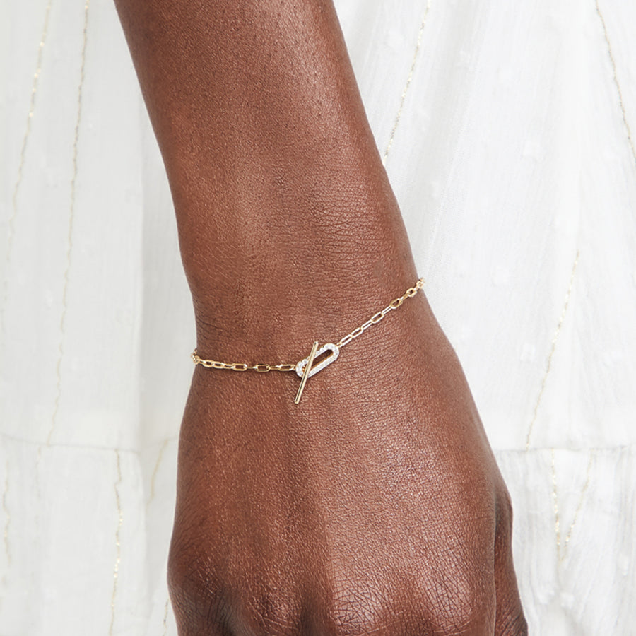 Jade Pave Chain Bracelet