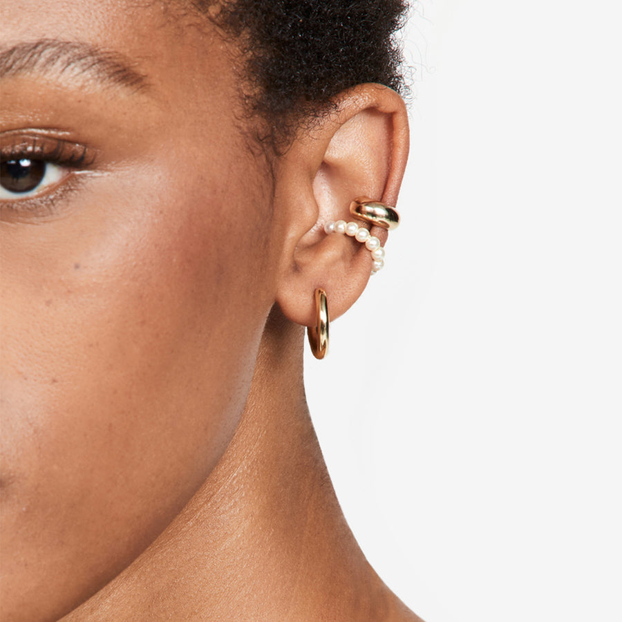 Pema Pearl Crescent Ear Cuff Earring