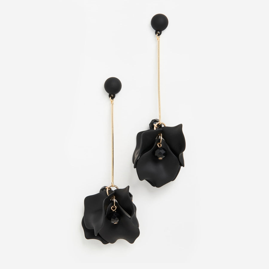 Petunia Flower Petal Drop Earrings