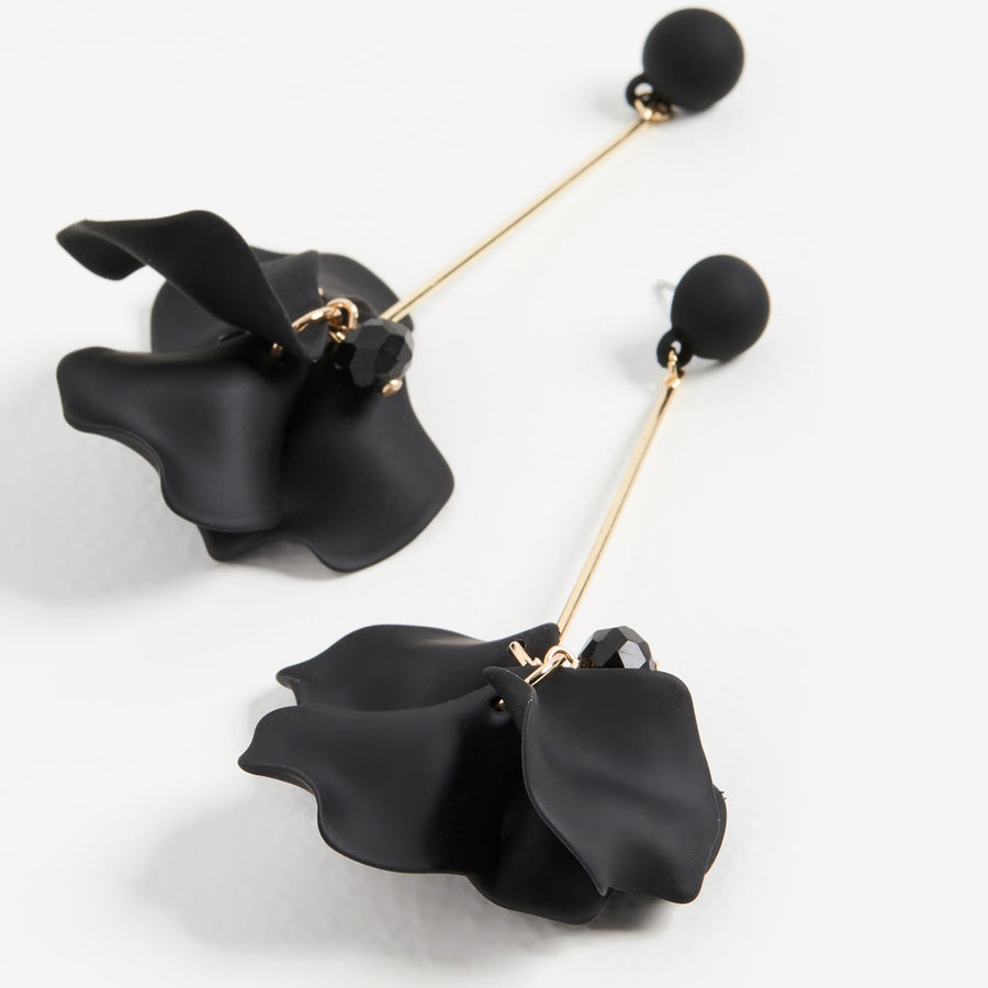 Petunia Flower Petal Drop Earrings