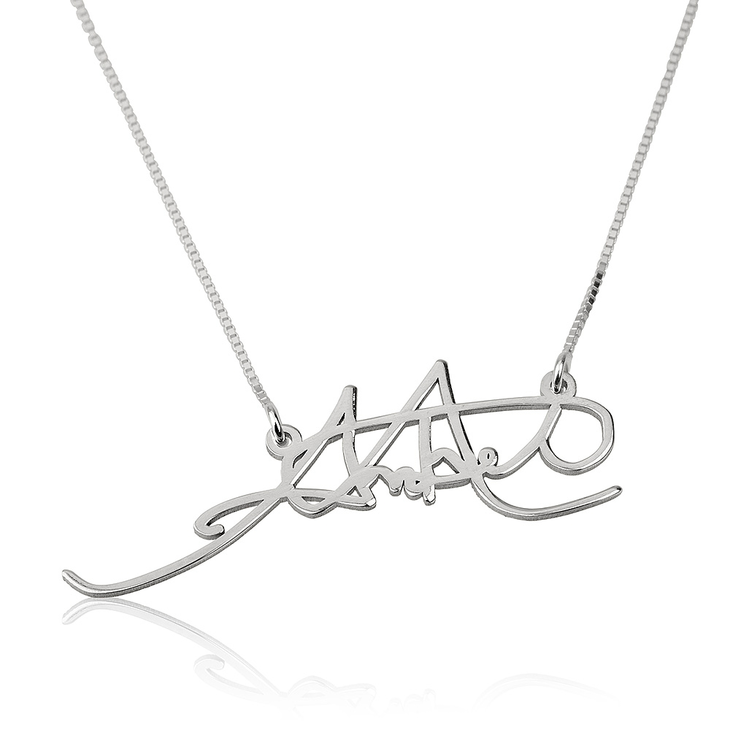 Custom Signature Handwriting Necklace