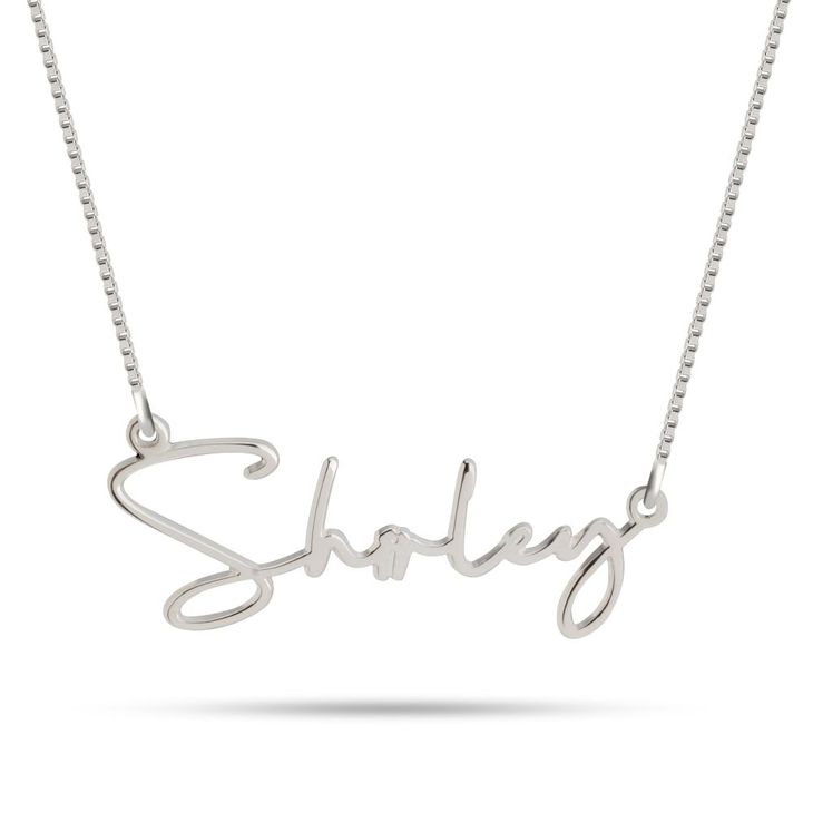 Elegant Script Name Necklace